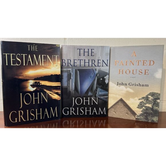 John Grisham Lot of 3 (Testament; Brethren; Painted) Hardcover 1st Ed. Books - Picture 1 of 9